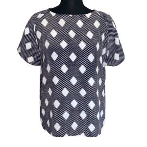 Impressions Black & White Blouse